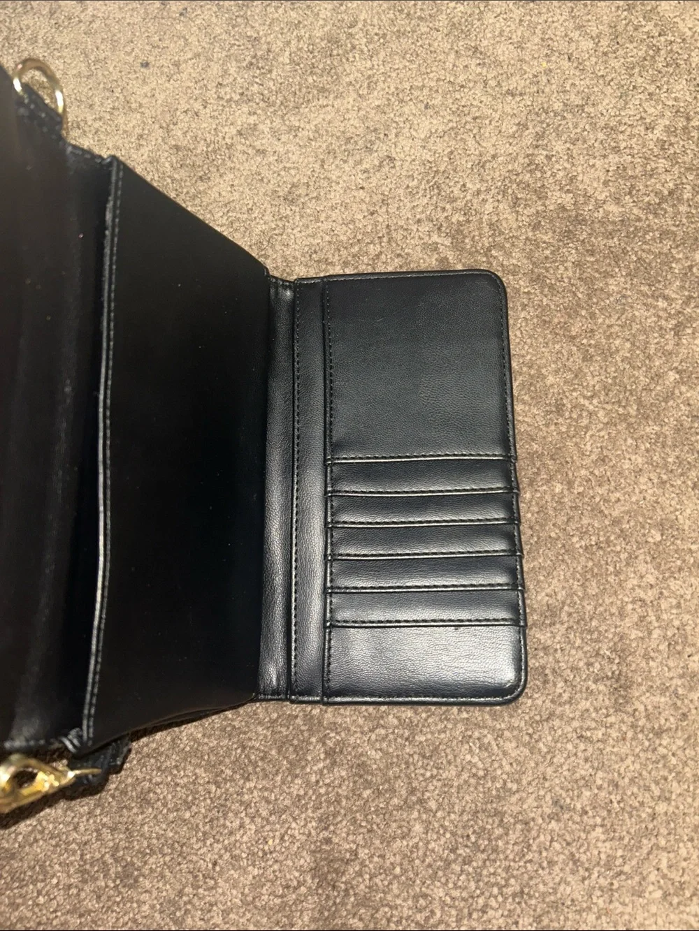 Betsey Johnson Black Croc-Embossed Wristlet Phone Case with Detachable Strap
